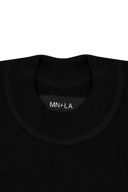 MOCK NECK TEE V3 IN ANTHRACITE