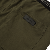 TRAINING SHORTS IN OLIVE