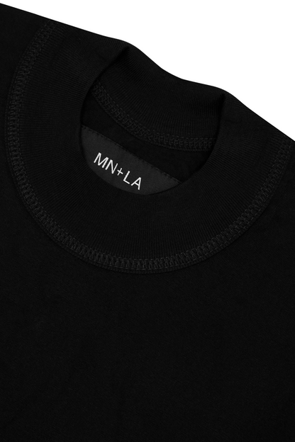 MOCK NECK TEE V3 IN ANTHRACITE