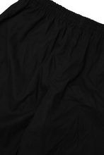 LINEN WIDE CROPPED PANTS IN ANTHRACITE