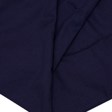 PLEATED WIDE CROPPED PANTS IN NAVY