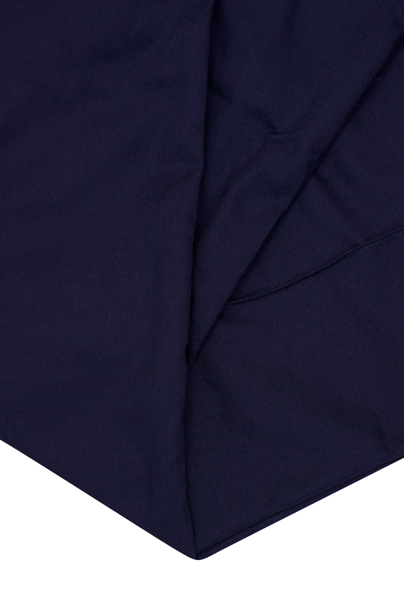 PLEATED WIDE CROPPED PANTS IN NAVY
