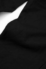 LINEN WIDE CROPPED PANTS IN ANTHRACITE