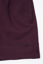 LITTLE HUMAN™ SWEATSHORTS IN WINE