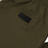SHINOBI PLEATED LOUNGE PANTS IN OLIVE