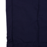 PLEATED WIDE CROPPED PANTS IN NAVY