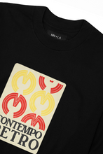 CONTEMPO RETRO "FREQUENCY" TEE IN ANTHRACITE