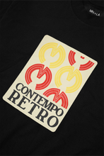 CONTEMPO RETRO "FREQUENCY" TEE IN ANTHRACITE