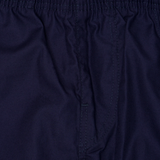 PLEATED WIDE CROPPED PANTS IN NAVY