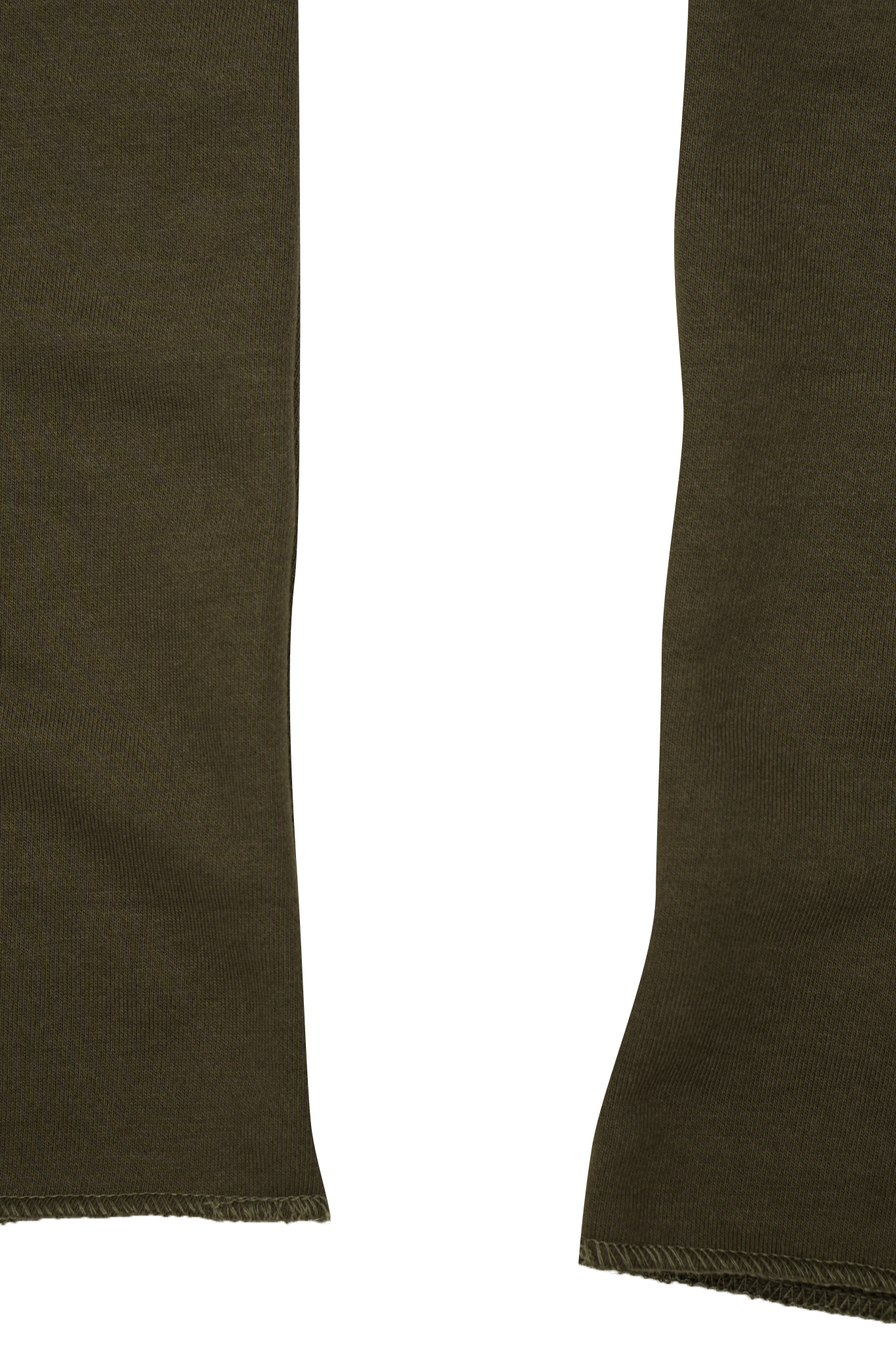 OLIVE FRENCH TERRY RAW FINISH LOUNGE PANTS
