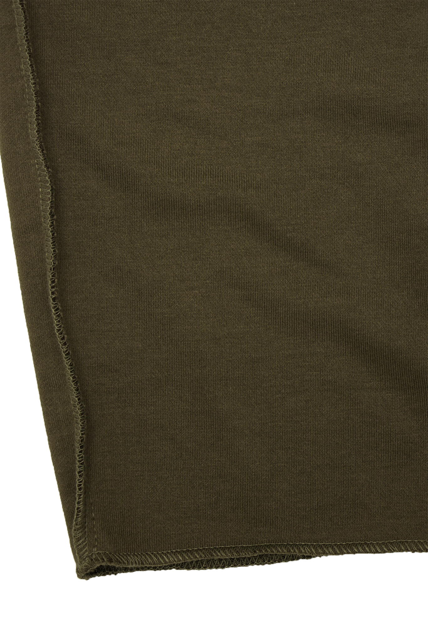 OLIVE FRENCH TERRY RAW FINISH LOUNGE PANTS