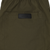 SHINOBI PLEATED LOUNGE PANTS IN OLIVE