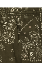 "PATCHWORK PAISLEY" LOUNGE PANTS IN OLIVE
