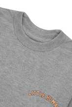 "VARSITY" LITTLE HUMAN™ TEE IN HEATHER GREY