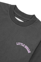 "VARSITY" LITTLE HUMAN™ TEE IN CHARCOAL GREY