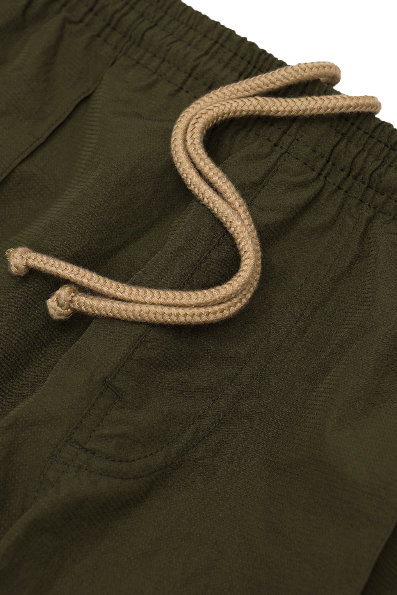 SHINOBI PLEATED HOUSE SHORTS IN OLIVE