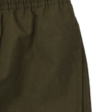 SHINOBI PLEATED HOUSE SHORTS IN OLIVE