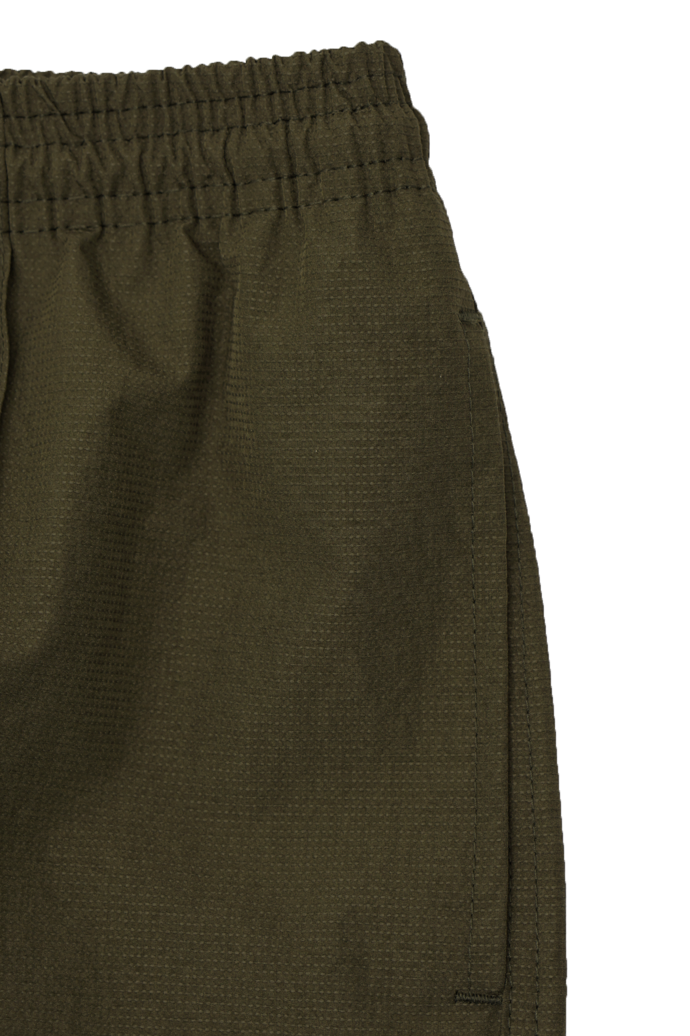 SHINOBI PLEATED HOUSE SHORTS IN OLIVE