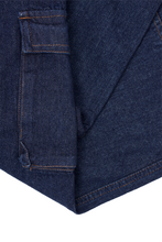NAVY DENIM DOUBLE KNEE CHORE PANTS