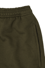 FRENCH TERRY BOOTCUT PANTS IN OLIVE