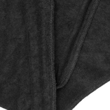 CHARCOAL GREY TOWEL TERRY RAW FINISH LOUNGE PANTS