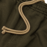 FRENCH TERRY BOOTCUT PANTS IN OLIVE