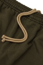 FRENCH TERRY BOOTCUT PANTS IN OLIVE