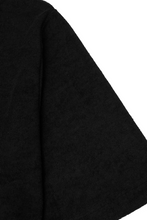 TOWEL TERRY MOCK NECK TEE IN ANTHRACITE