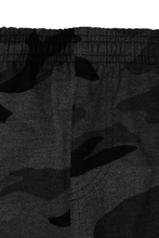 MIDNIGHT CAMO PLEATED WIDE LOUNGE PANTS