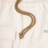 LITTLE HUMAN™ 7 POCKET SWEATSHORTS IN OAT