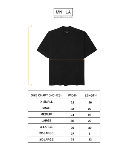 RAW STITCHING MOCK NECK TEE V2 IN ANTHRACITE