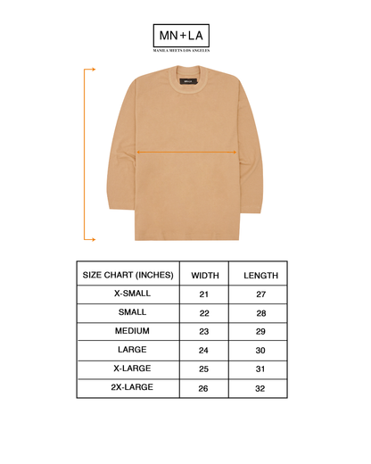 WAFFLE WEAVE LONGSLEEVE TEE V3 IN WHEAT