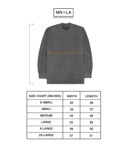 VINTAGE LONGSLEEVE TEE IN DARK ASH