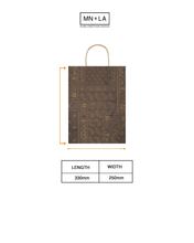 MN+LA PAISLEY CARRIER PAPER BAG