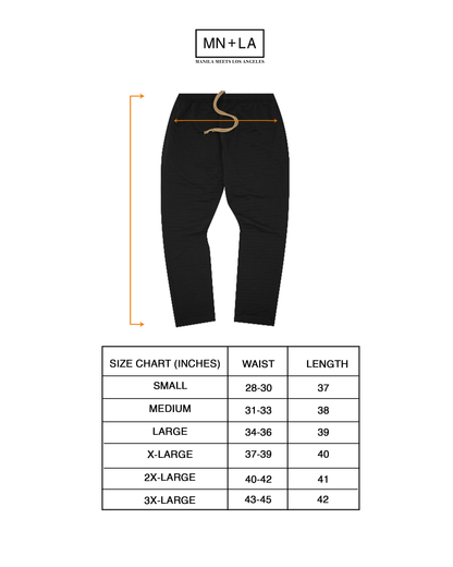 STRIPED PIQUE LOUNGE PANTS V2 IN CAVIAR