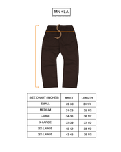 TWILL WIDE CROPPED PANTS IN UMBER