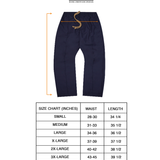 PLEATED WIDE CROPPED PANTS IN NAVY