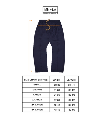 PLEATED WIDE CROPPED PANTS IN NAVY