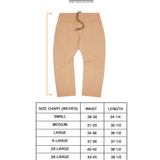 WAFFLE WEAVE PLEATED CROPPED PANTS IN WHEAT