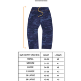 DEEP TRENCH CAMO PLEATED WIDE LOUNGE PANTS