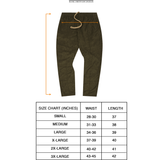 OLIVE TOWEL TERRY RAW FINISH PLEATED LOUNGE PANTS