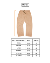 WAFFLE WEAVE PLEATED WIDE LOUNGE PANTS IN WHEAT