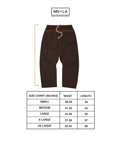 LINEN WIDE CROPPED PANTS IN WOOD