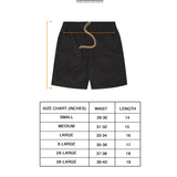 TOWEL TERRY RAW HEM SWEATSHORTS IN CHARCOAL GREY