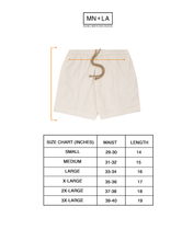 WAFFLE WEAVE PLEATED HOUSE SHORTS IN OAT