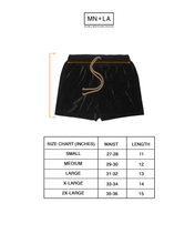 VELOUR HOUSE SHORTS IN ANTHRACITE