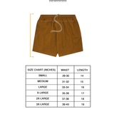 PIQUE HOUSE SHORTS IN RUST