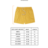 LINEN HOUSE SHORTS IN MUSTARD