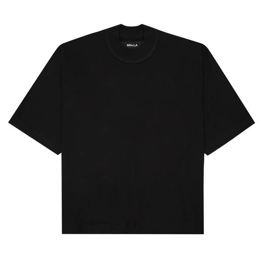 MOCK NECK TEE V3 IN ANTHRACITE
