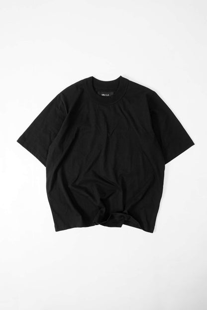 MOCK NECK TEE V3 IN ANTHRACITE